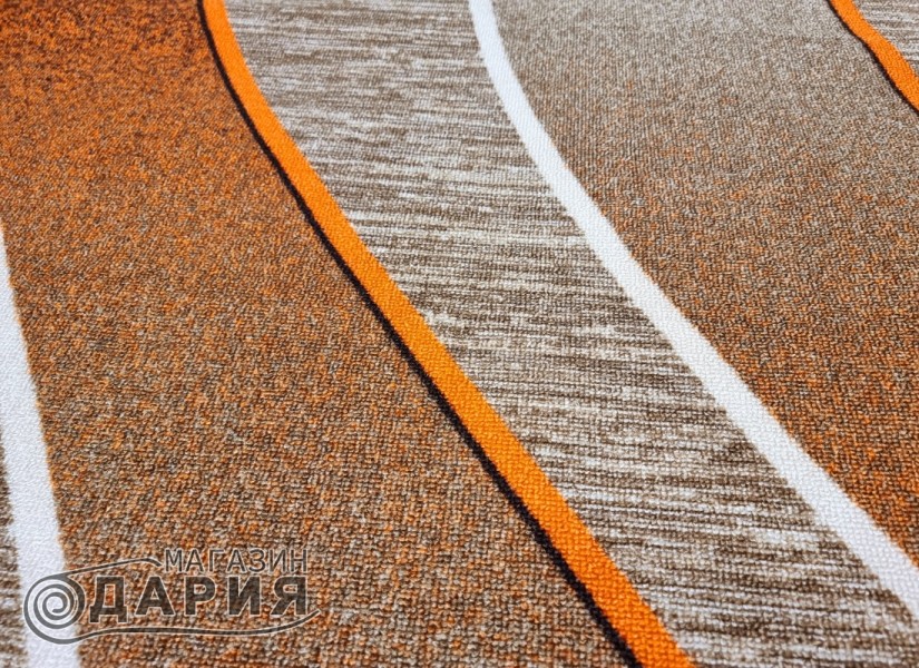 Мокетен килим ERIKA 8012 beige/orange елипса